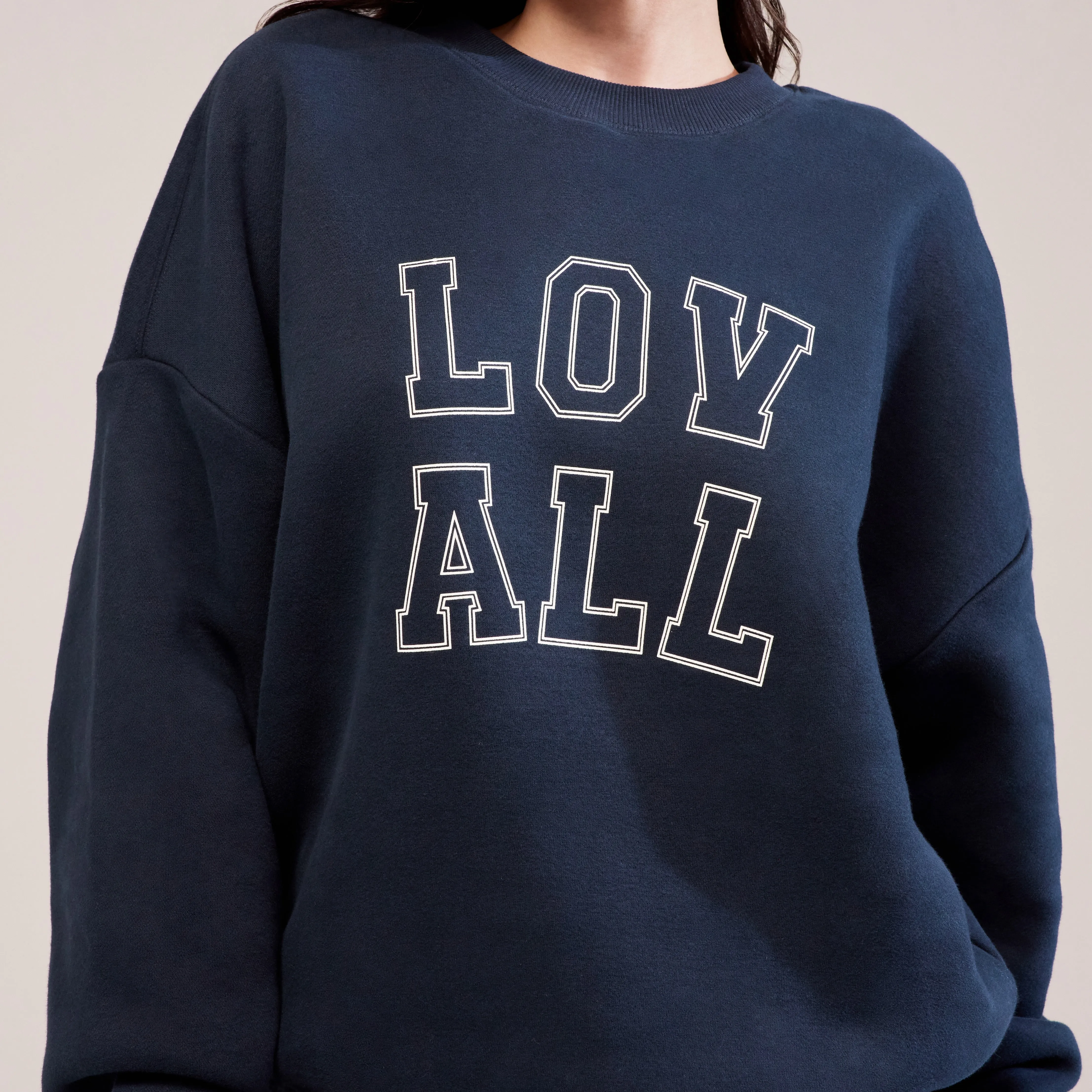 Heavyweight Oversized Sweatshirt Varsity - Vintage Navy sold by LOVALL product image thumbnail 4