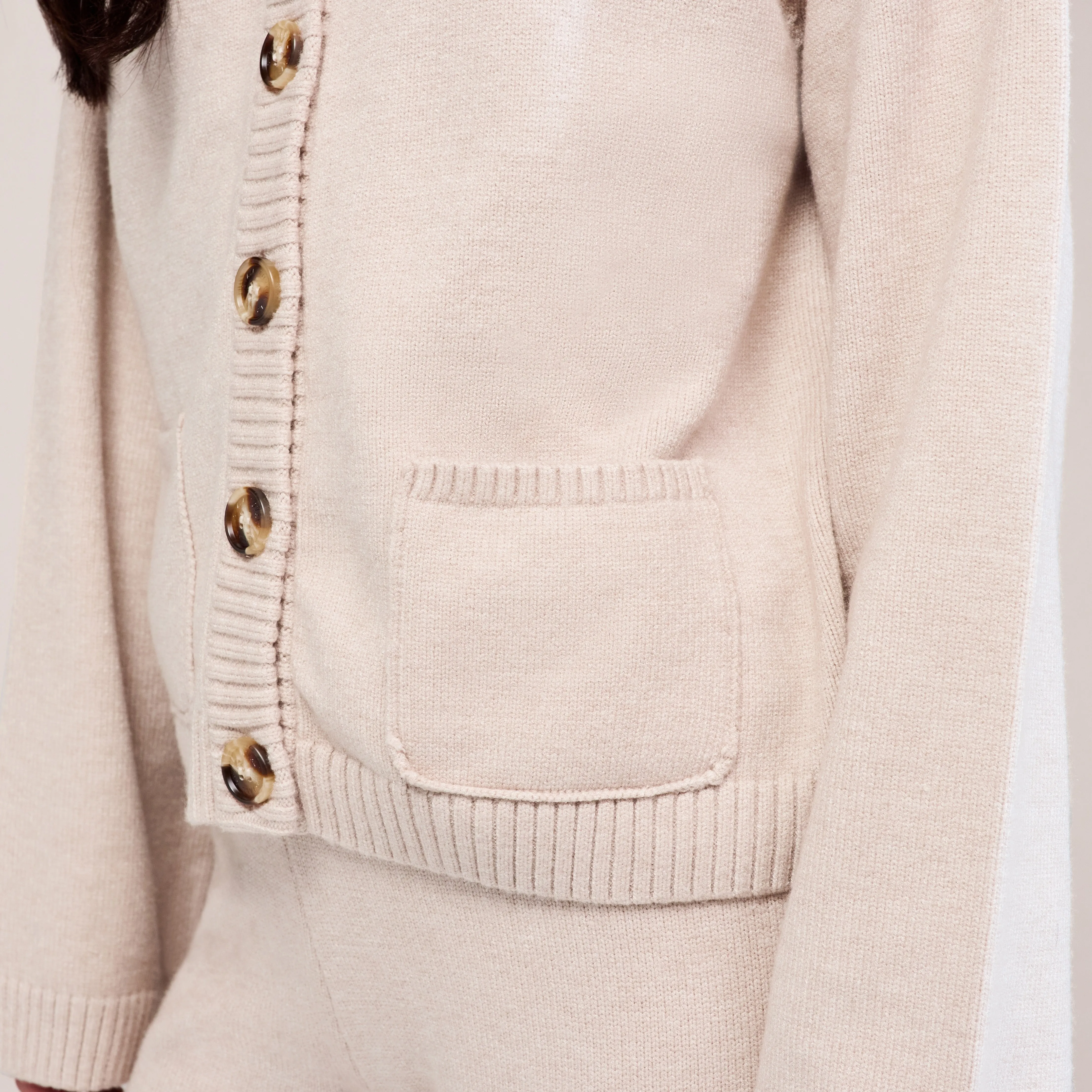 Curve Soft Knit Cardigan - Beige sold by LOVALL product image thumbnail 3