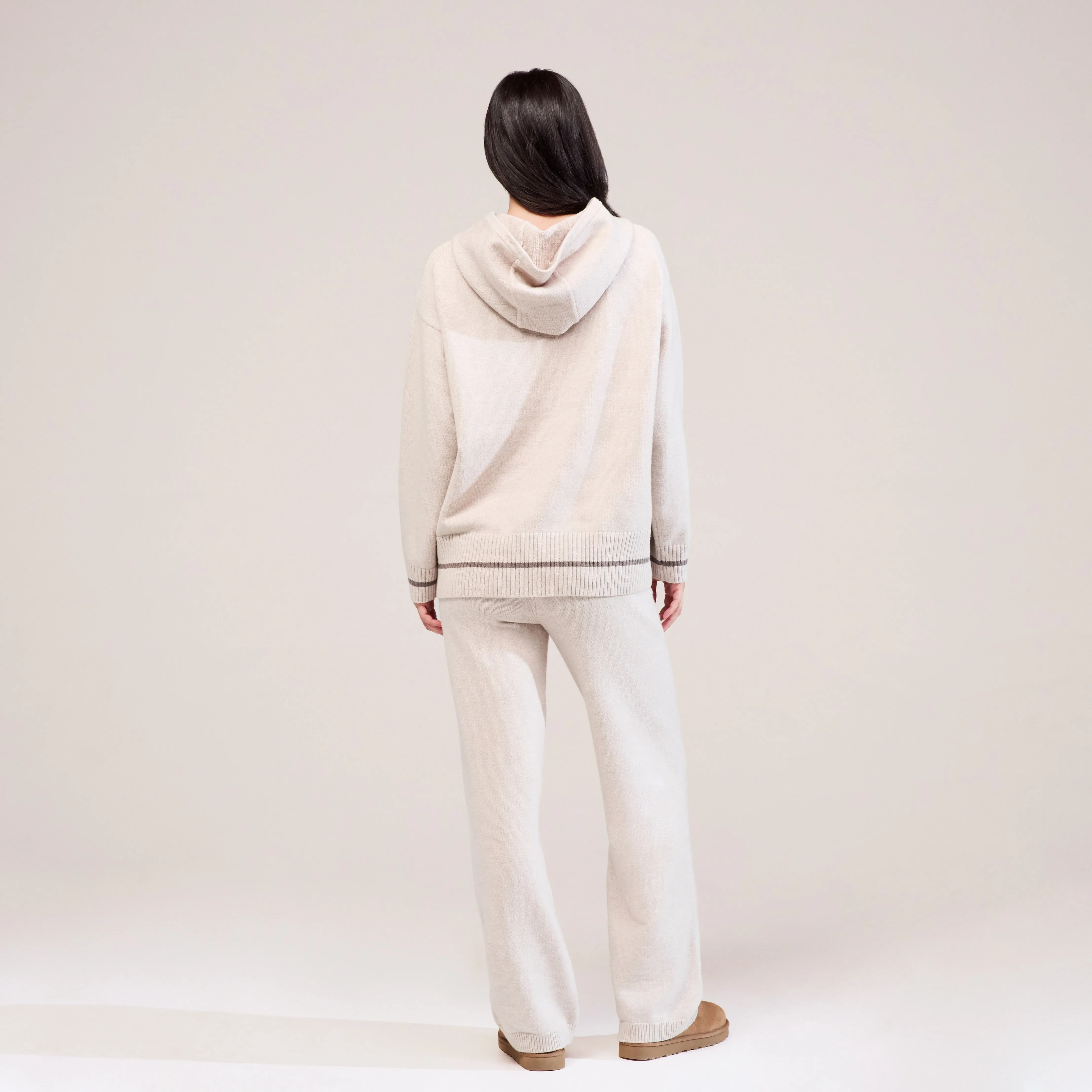 Soft Knit Hooded Jumper - Beige sold by LOVALL product image thumbnail 3