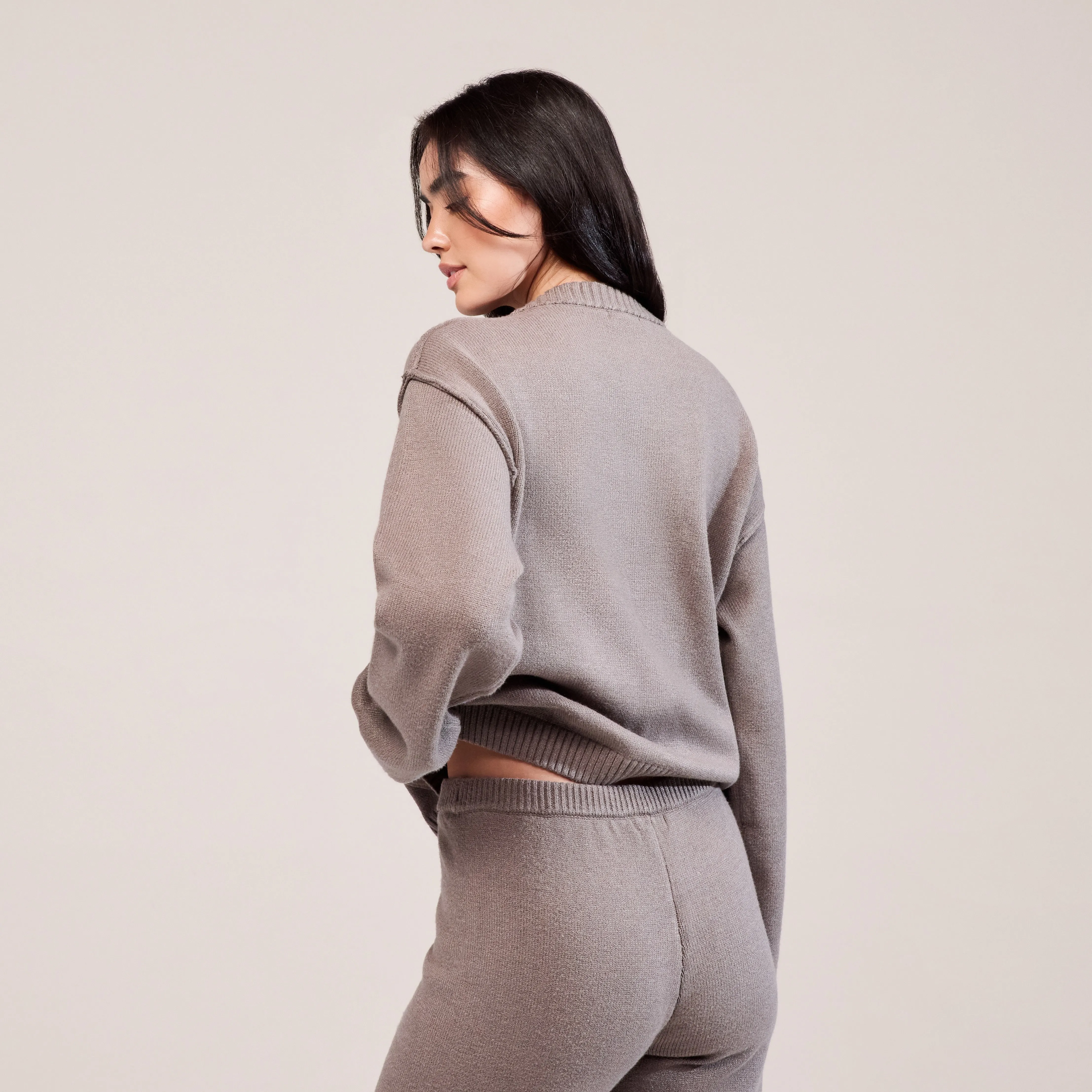 Soft Knit Cardigan - Mocha sold by LOVALL product image thumbnail 3