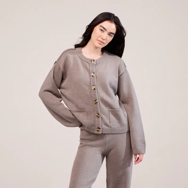 Soft Knit Cardigan - Mocha sold by LOVALL