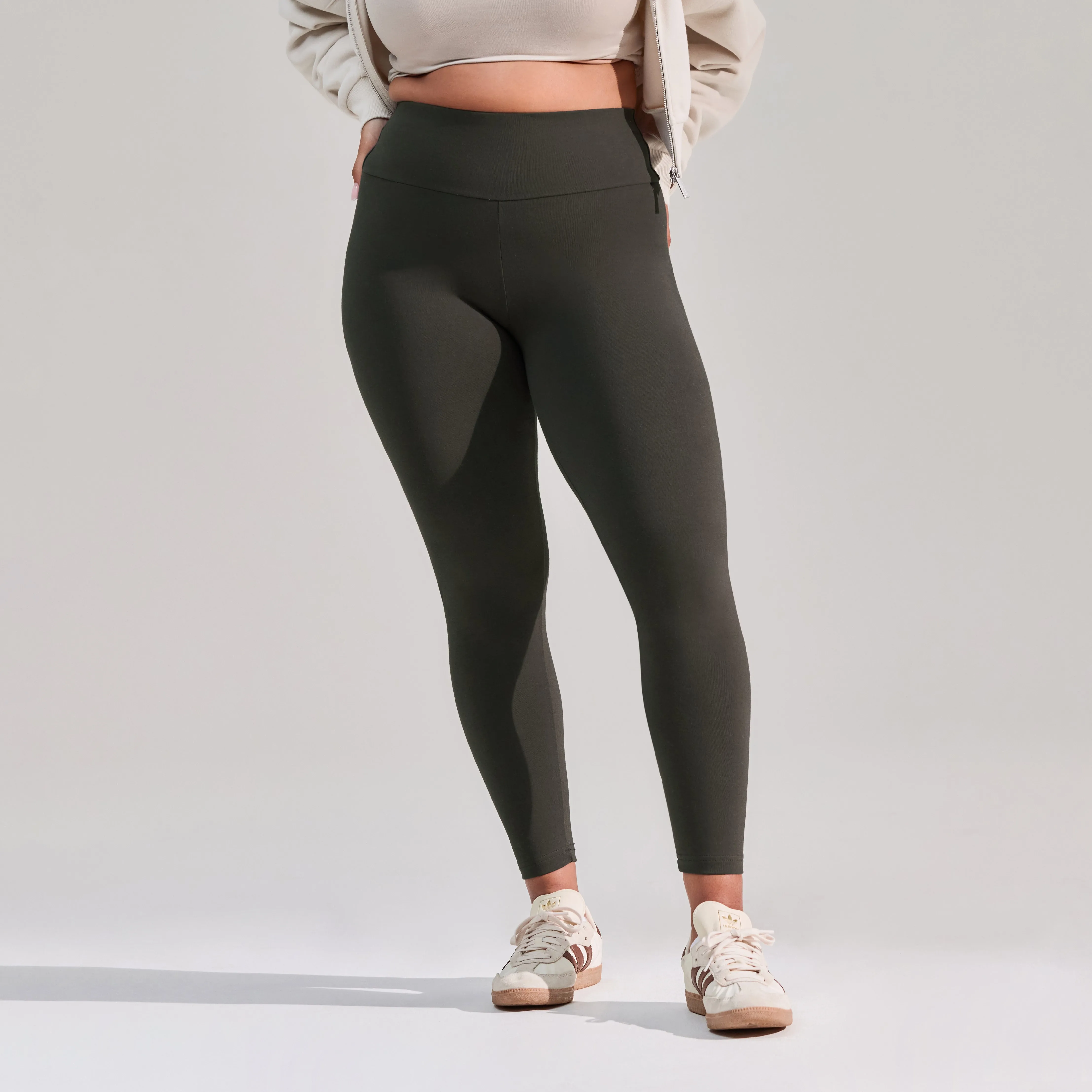 Curve Everyday High Waisted Leggings - Pine sold by LOVALL product image thumbnail 5