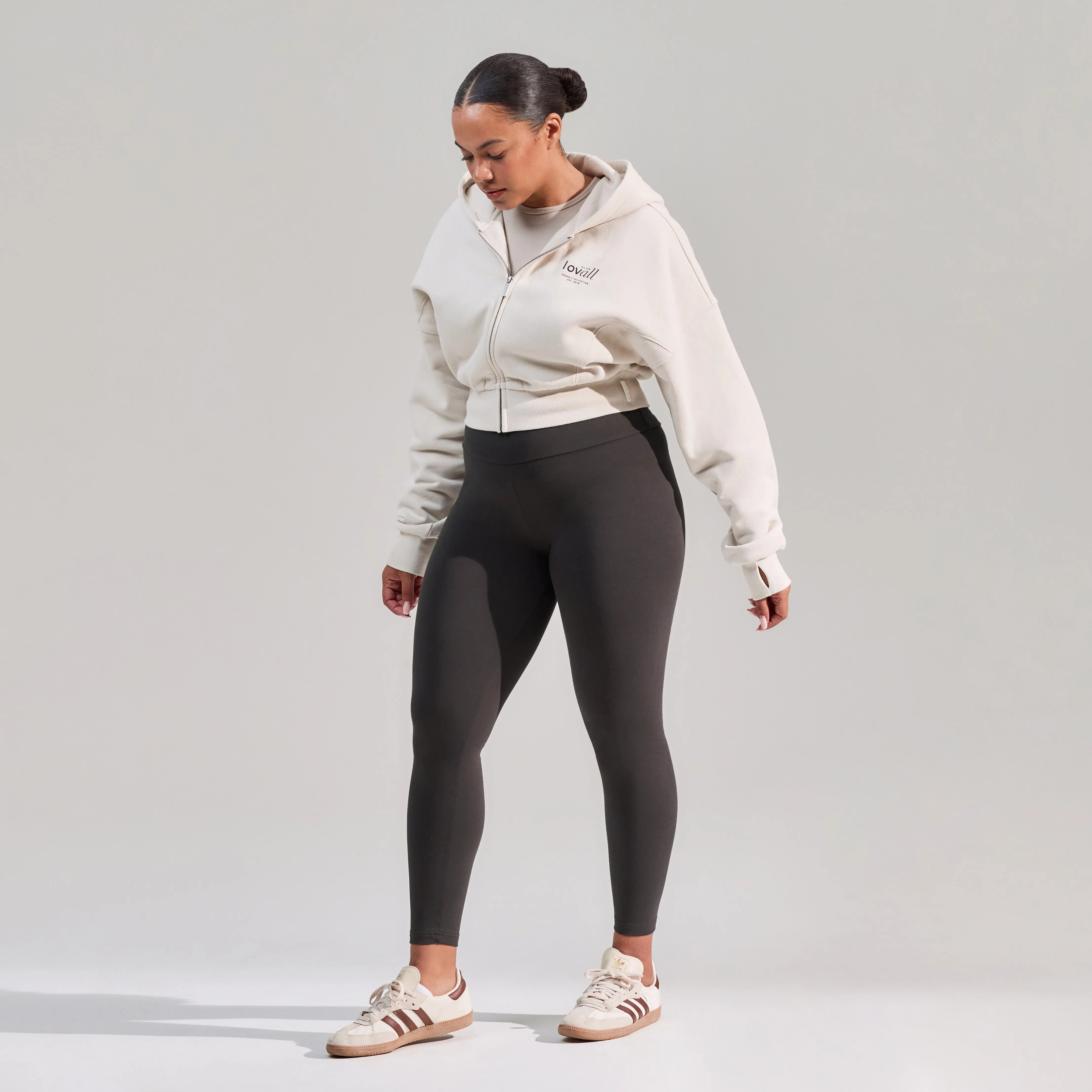 Curve Everyday High Waisted Leggings - Black Coffee sold by LOVALL