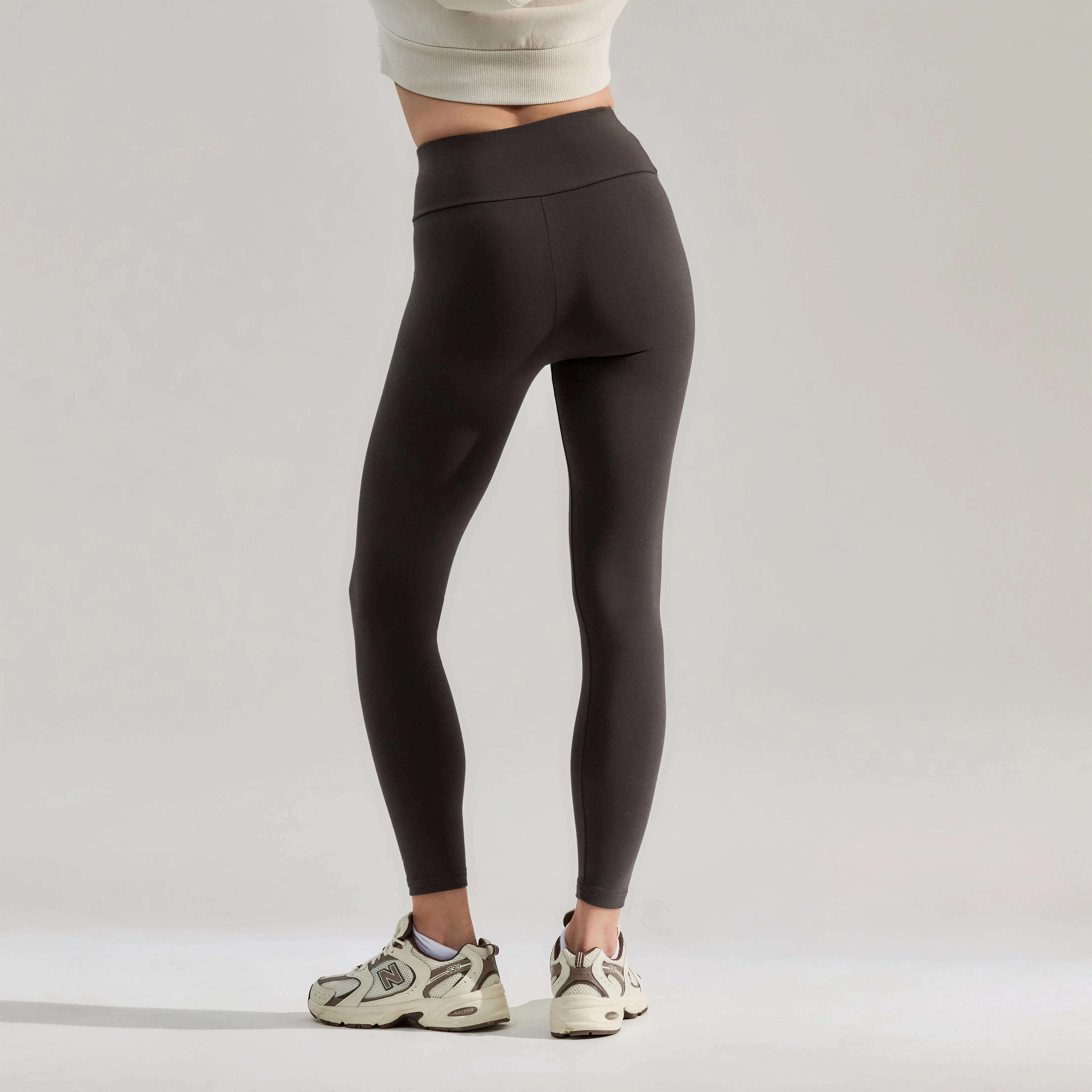 Everyday High Waisted Leggings - Black Coffee sold by LOVALL product image thumbnail 3