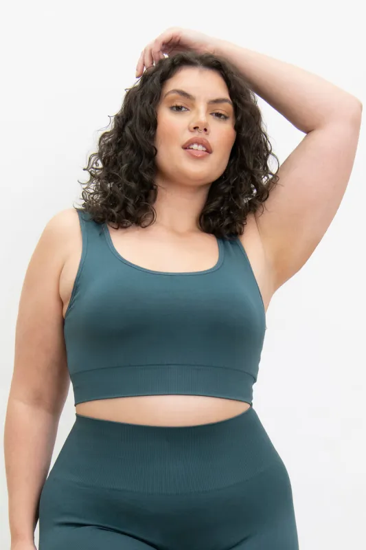 Curve Ultimate Seamless Bralette - Teal Blue sold by LOVALL