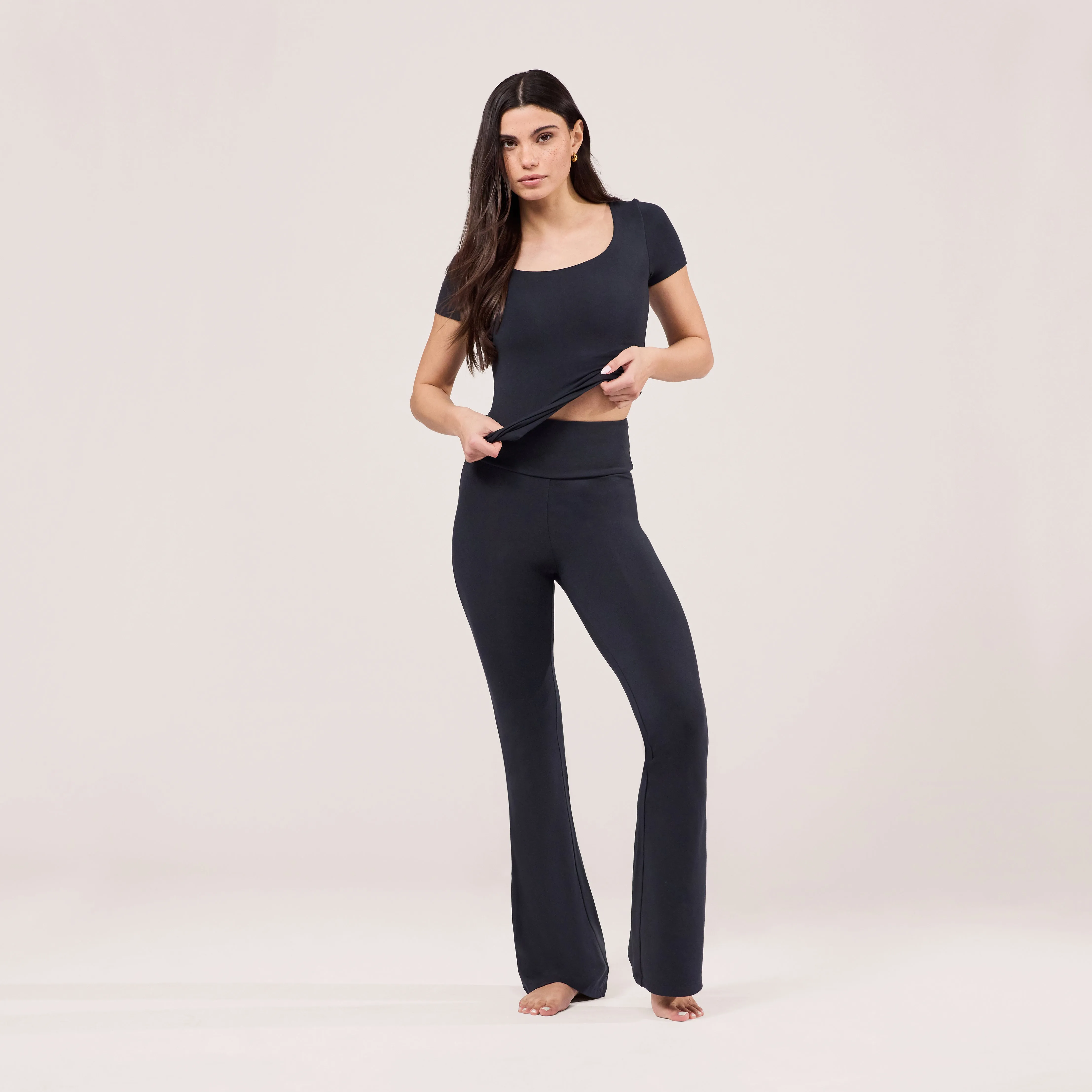 Lightweight Short Sleeve Top - Vintage Navy sold by LOVALL product image thumbnail 4