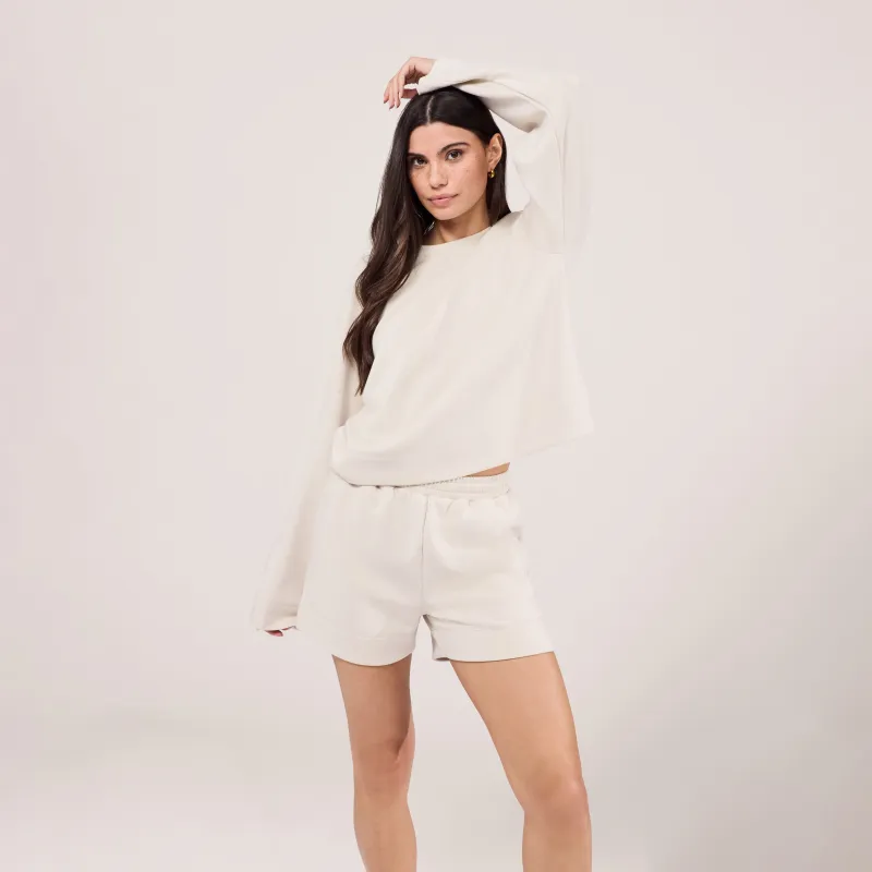 Ultimate Everyday Short Set - Ecru made by LOVALL