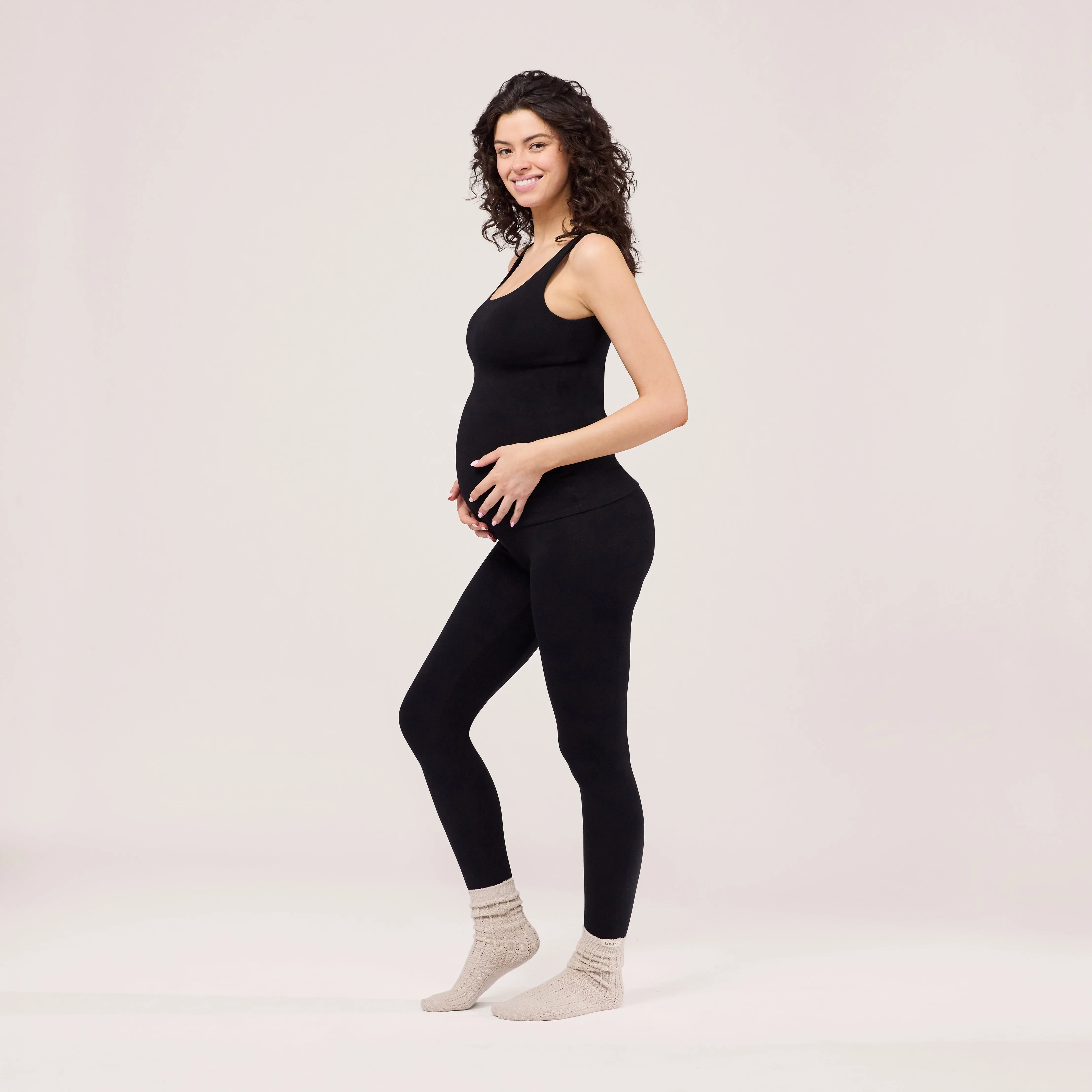 Maternity Lightweight Tank Top - Black sold by LOVALL product image thumbnail 4