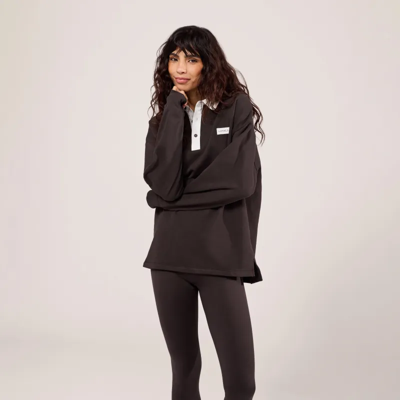 Polo Top - Black Coffee made by LOVALL