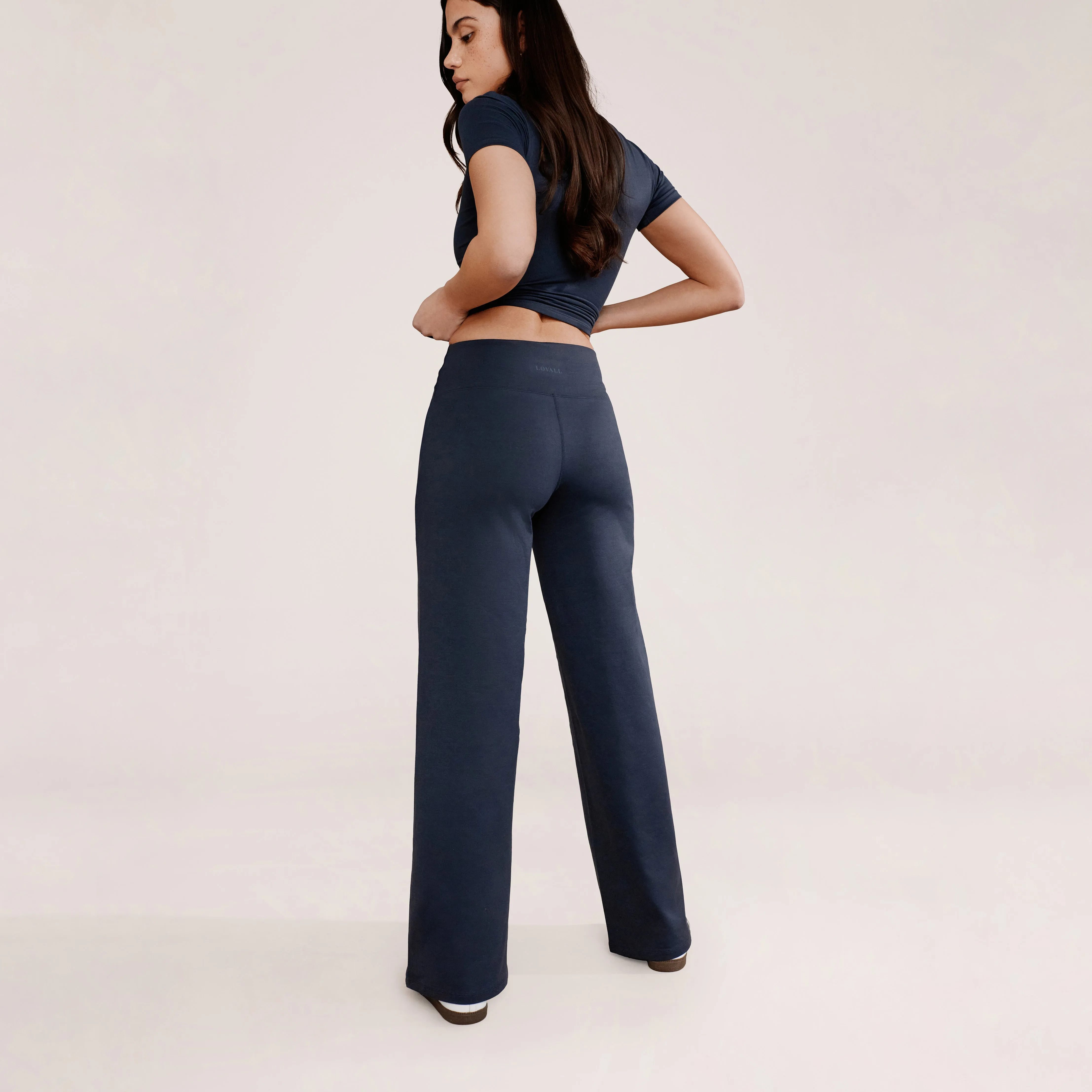 Ultimate Everyday Wide leg Trouser- Vintage Navy sold by LOVALL product image thumbnail 3