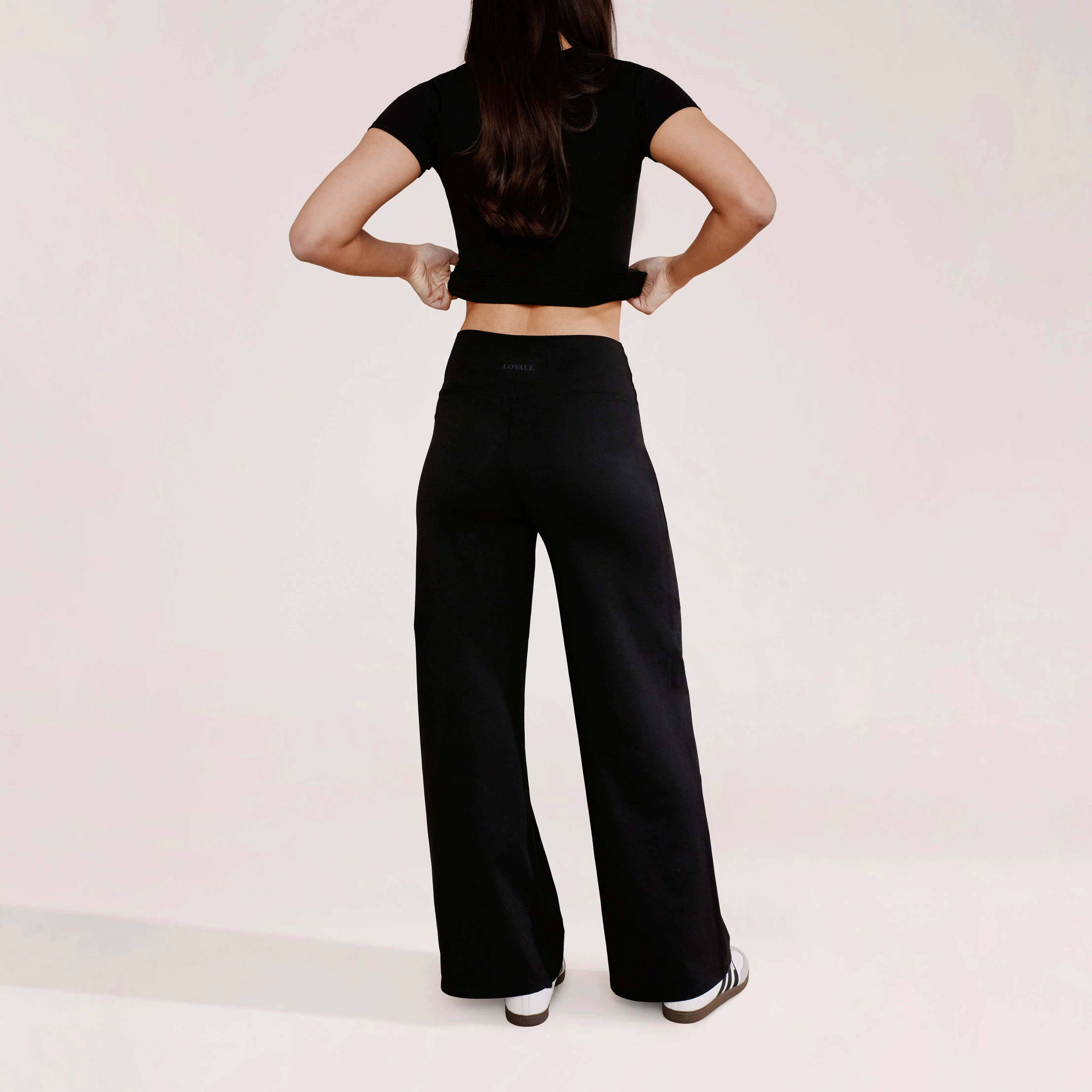 Ultimate Everyday Wide leg Trouser- Black sold by LOVALL product image thumbnail 3
