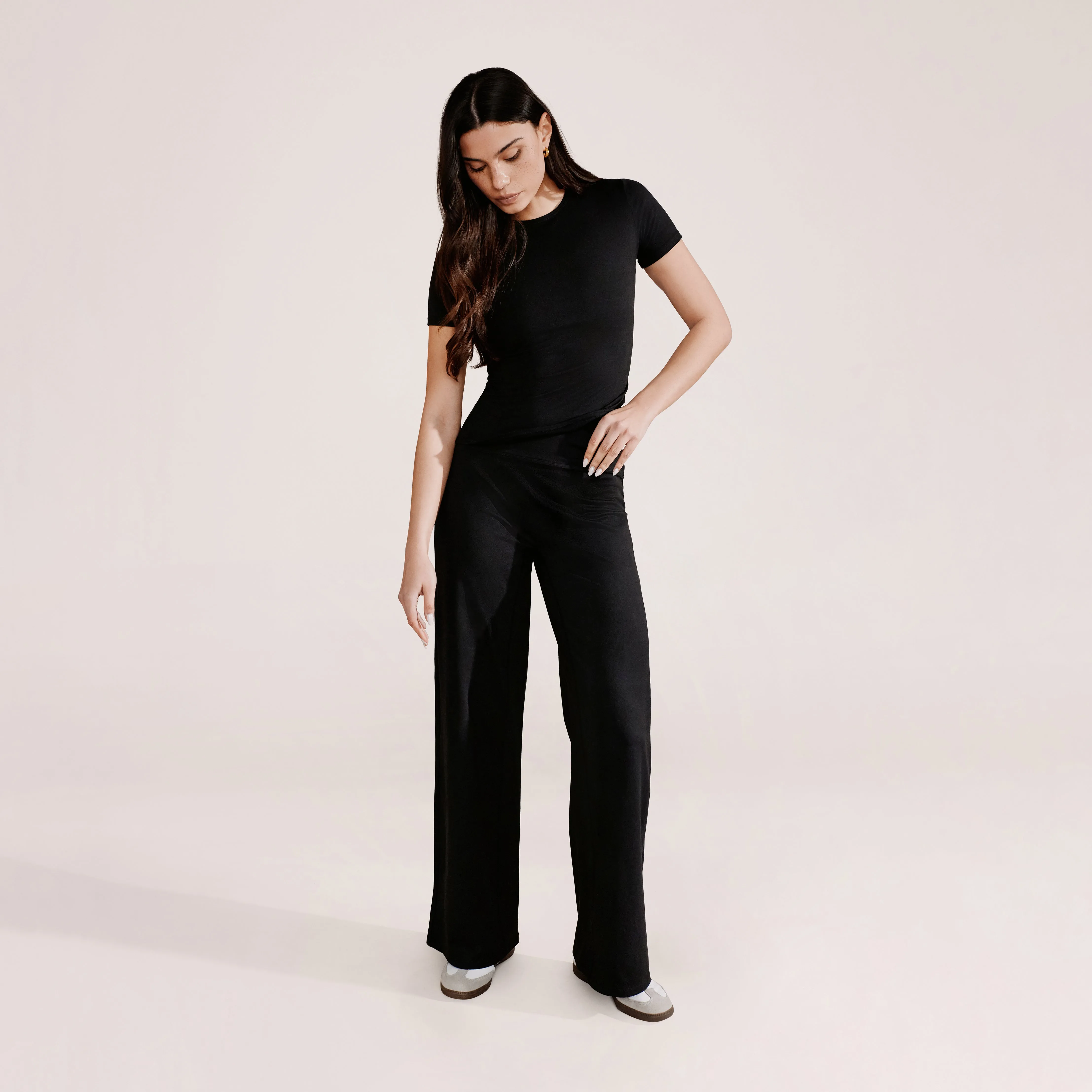 Ultimate Everyday Wide leg Trouser- Black sold by LOVALL product image thumbnail 2