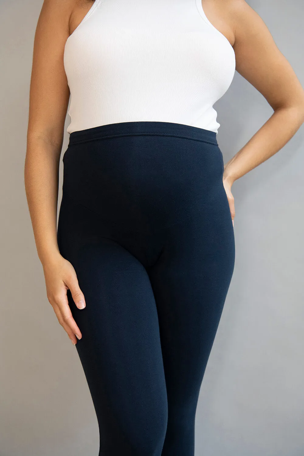 Maternity Everyday Leggings - Navy Blue sold by LOVALL product image thumbnail 4