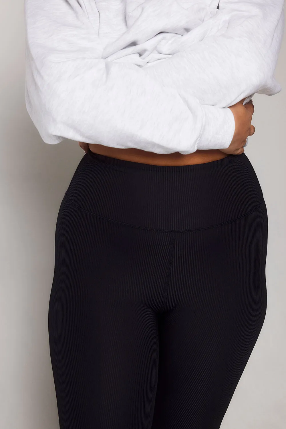 Curve Ribbed Leggings - Black sold by LOVALL product image thumbnail 5