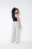 Everyday Linen Trousers - Stone sold by LOVALL