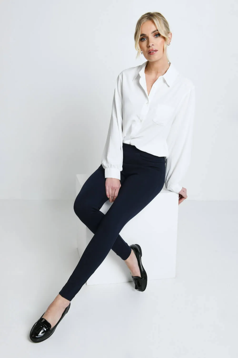 Treggings - Navy sold by LOVALL product image thumbnail 5