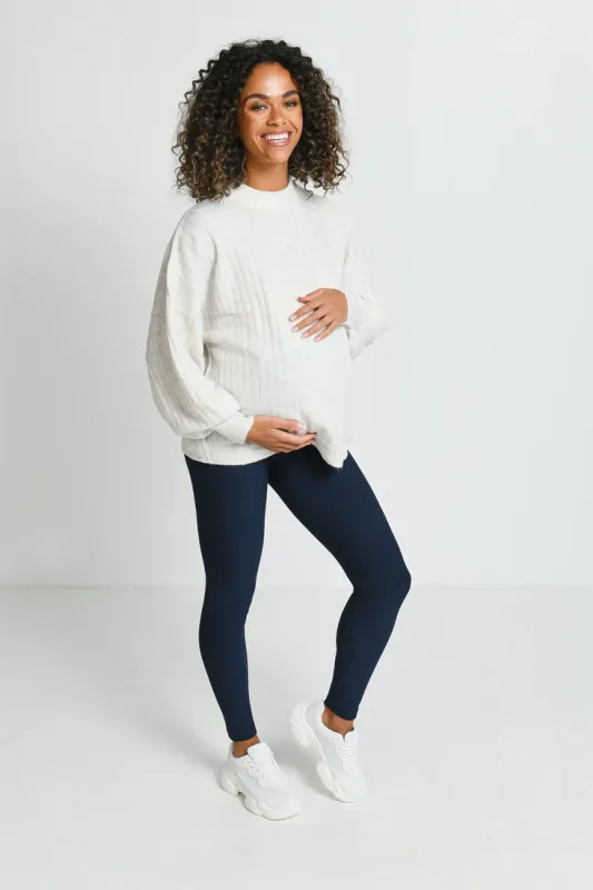 Maternity Winter Everyday Leggings - Navy sold by LOVALL