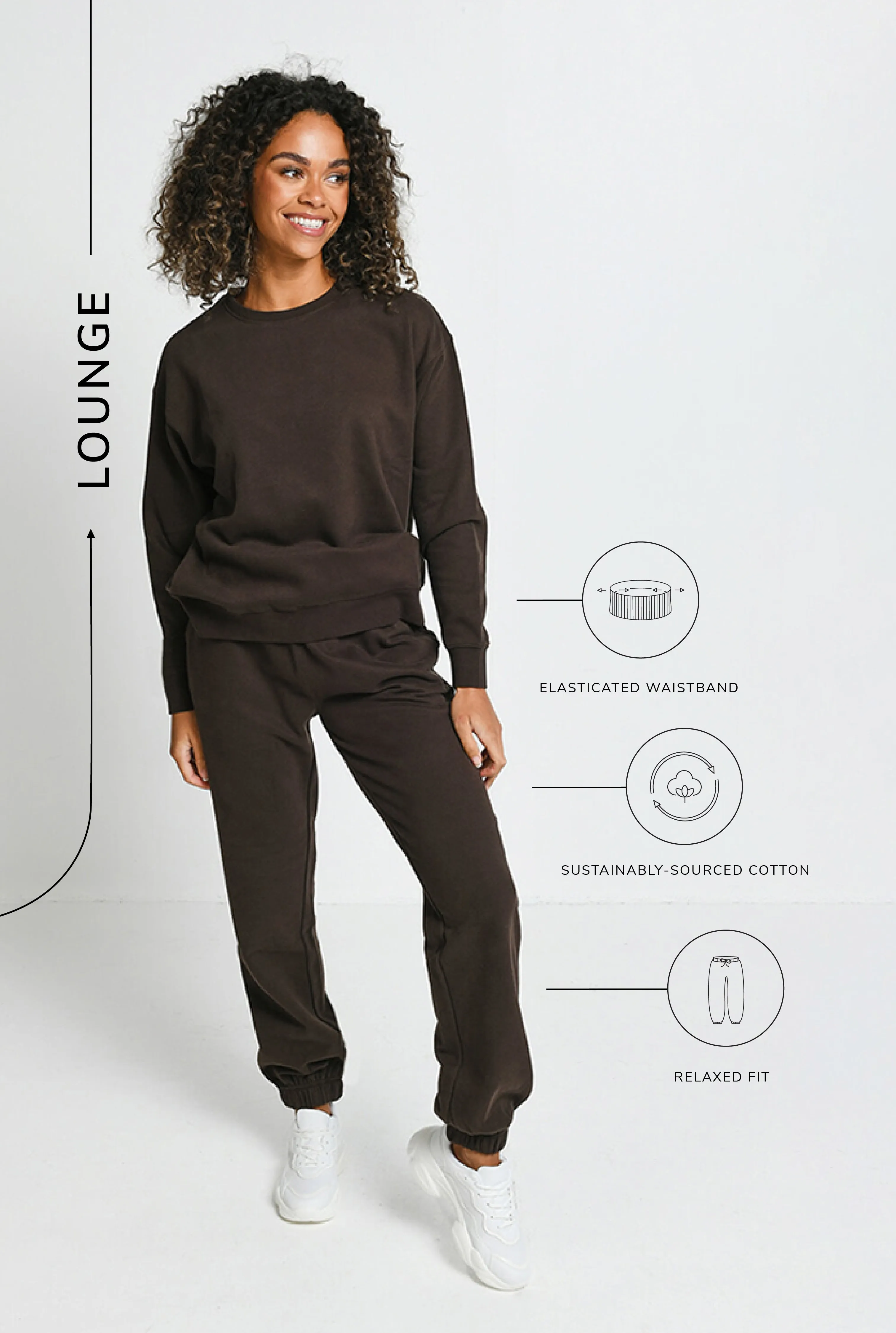 Everyday Comfy Joggers - Espresso Brown sold by LOVALL product image thumbnail 3