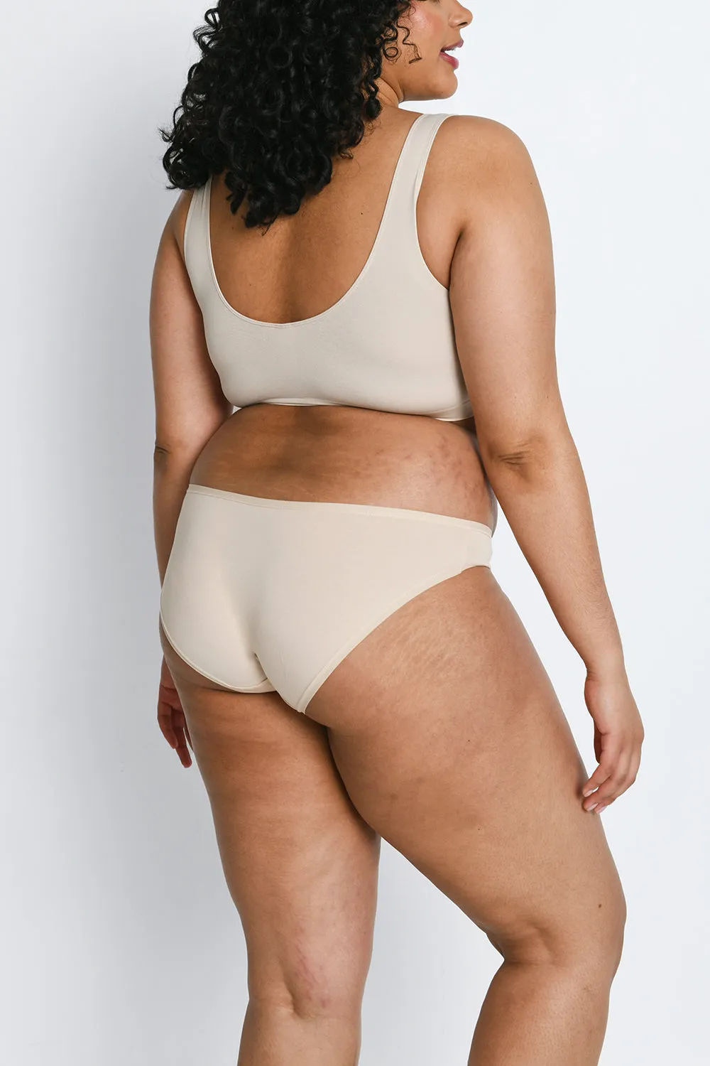 Curve Cotton Bikini Knickers 3 Pack - Beige sold by LOVALL product image thumbnail 5