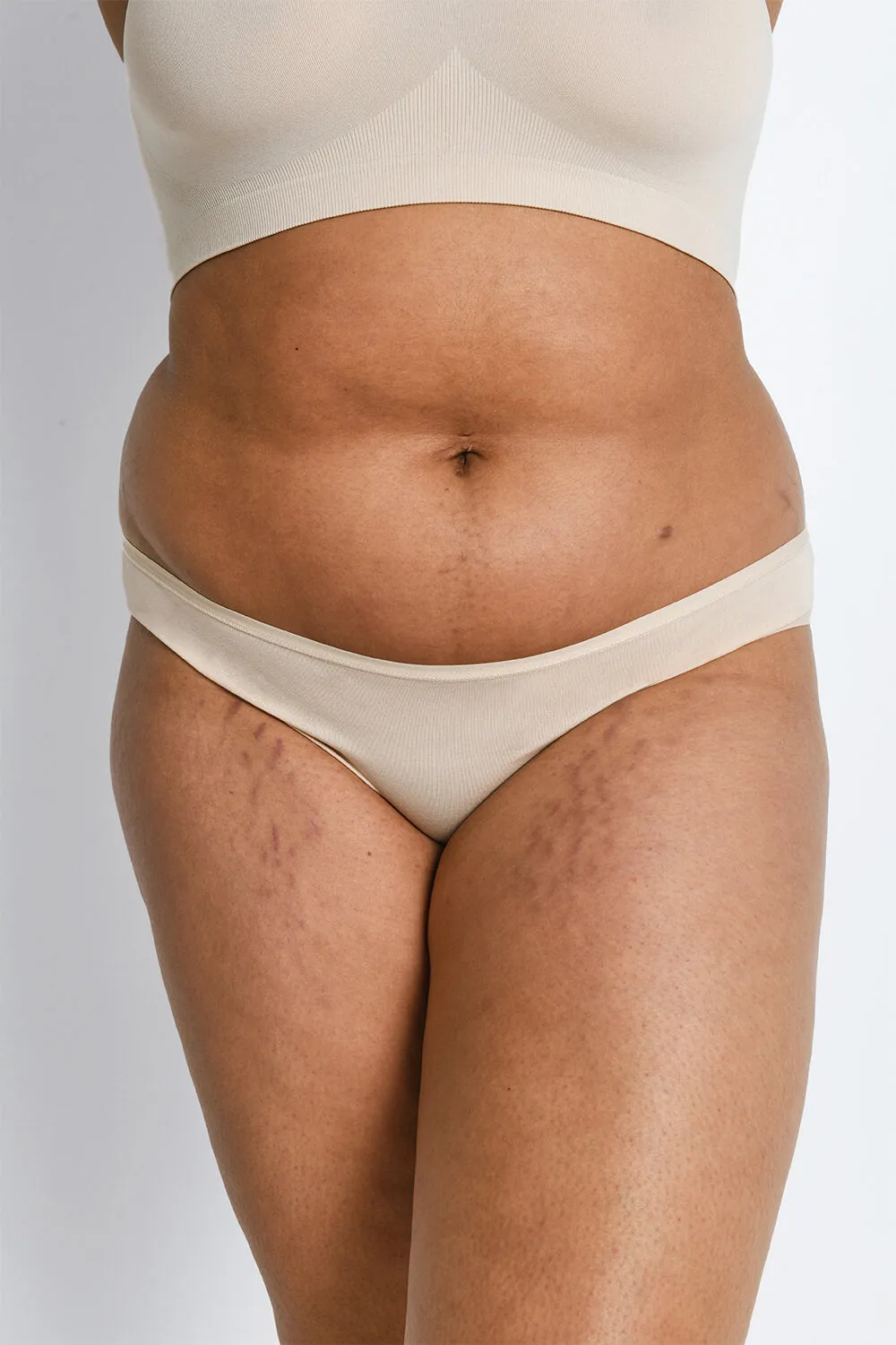 Curve Cotton Bikini Knickers 3 Pack - Beige sold by LOVALL product image thumbnail 2