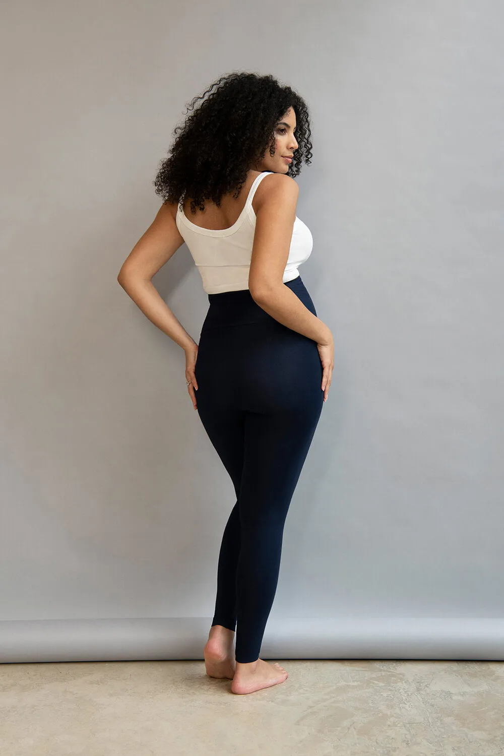 Maternity Lightweight Everyday Leggings - Navy sold by LOVALL product image thumbnail 4