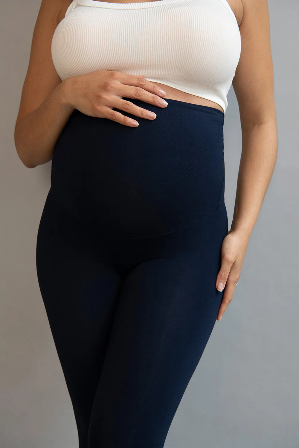 Maternity Lightweight Everyday Leggings - Navy sold by LOVALL product image thumbnail 5