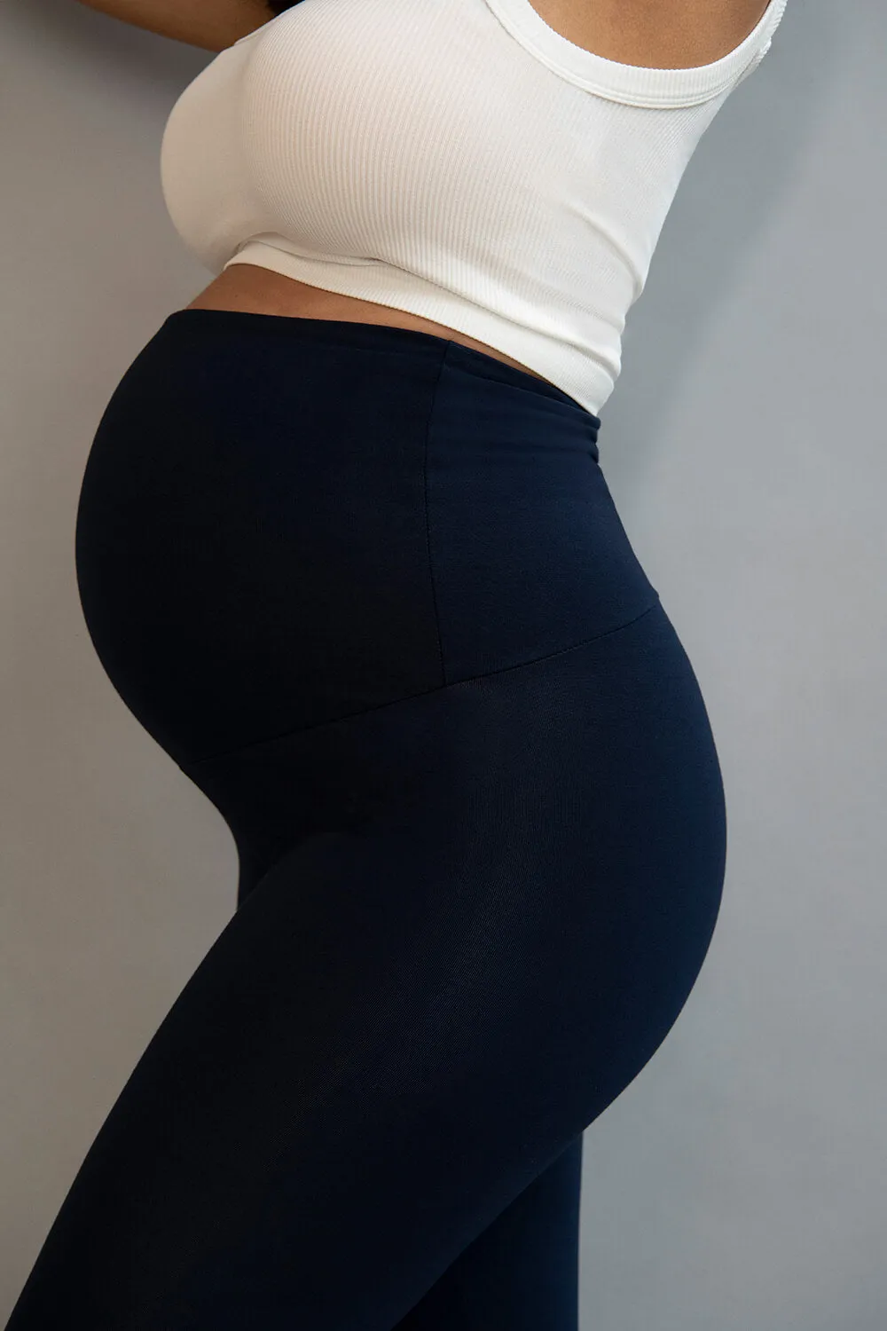 Maternity Lightweight Everyday Leggings - Navy sold by LOVALL product image thumbnail 3