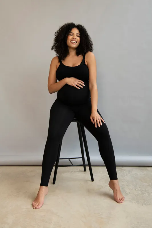 Maternity Lightweight Everyday Leggings - Black sold by LOVALL