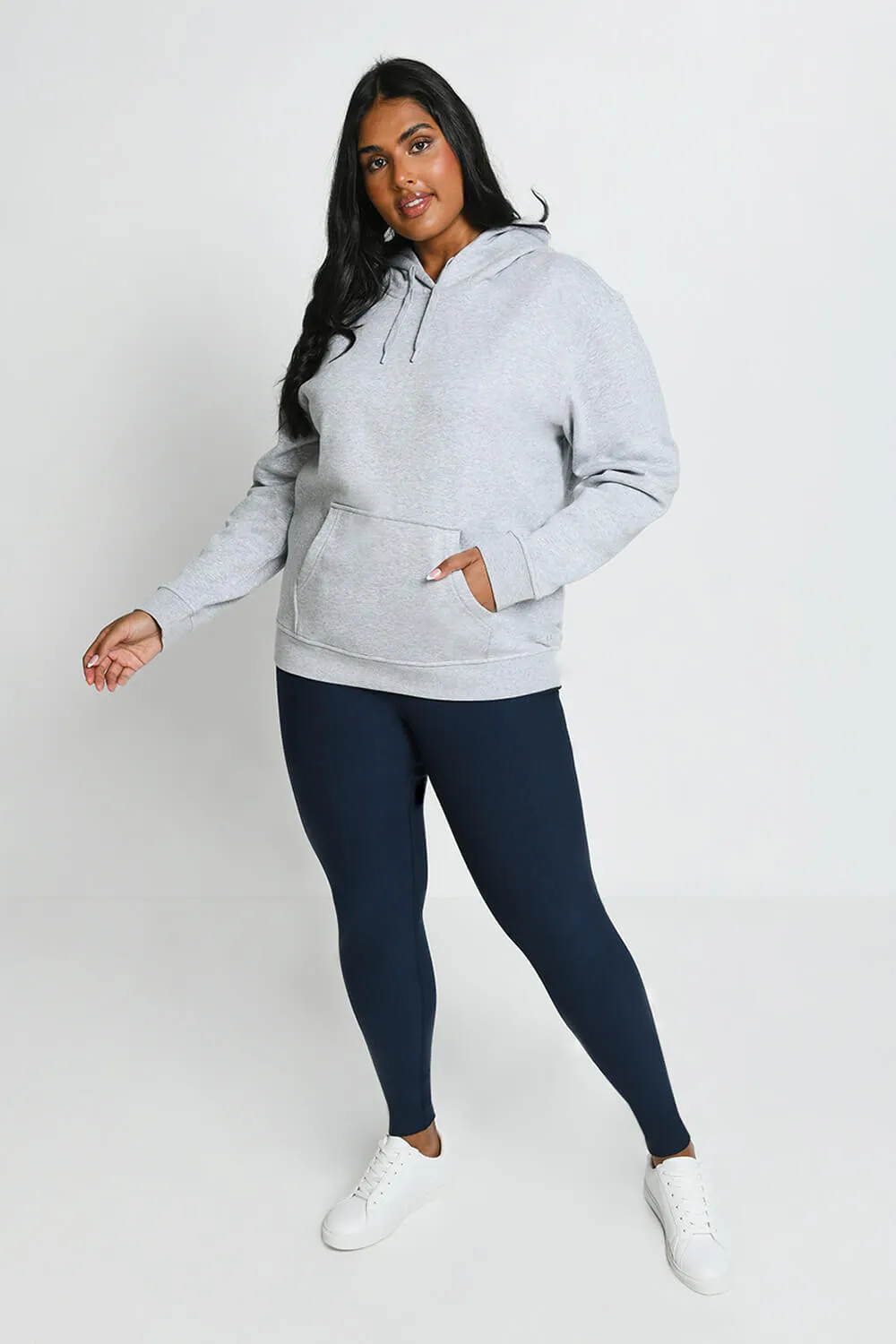 Curve Winter Everyday High Waisted Leggings - Navy sold by LOVALL