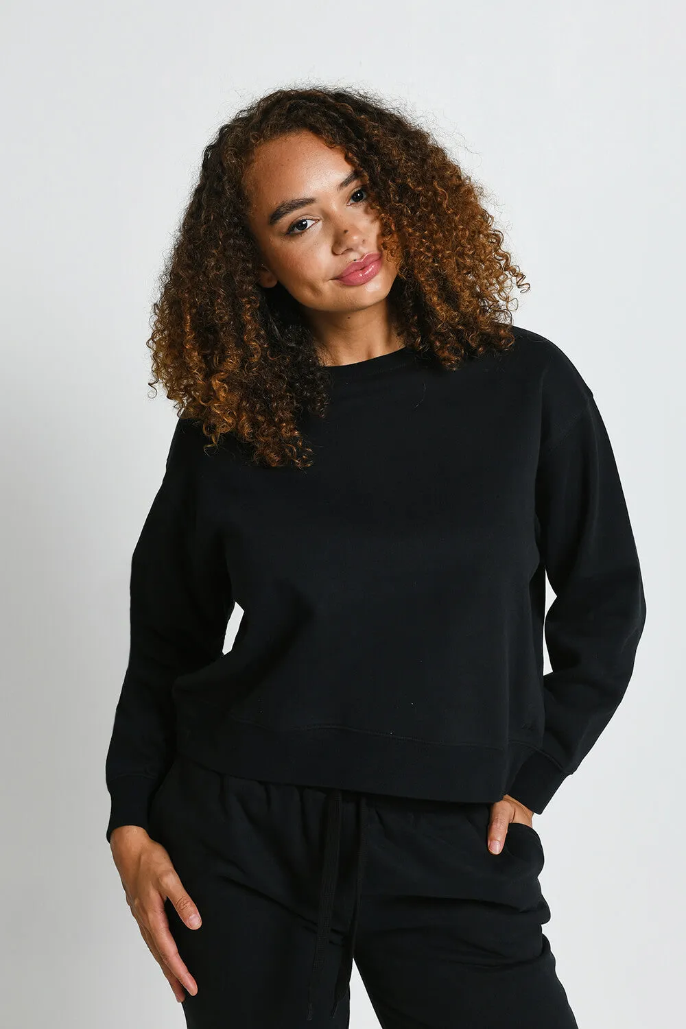 Everyday Comfy Sweatshirt - Black sold by LOVALL product image thumbnail 5