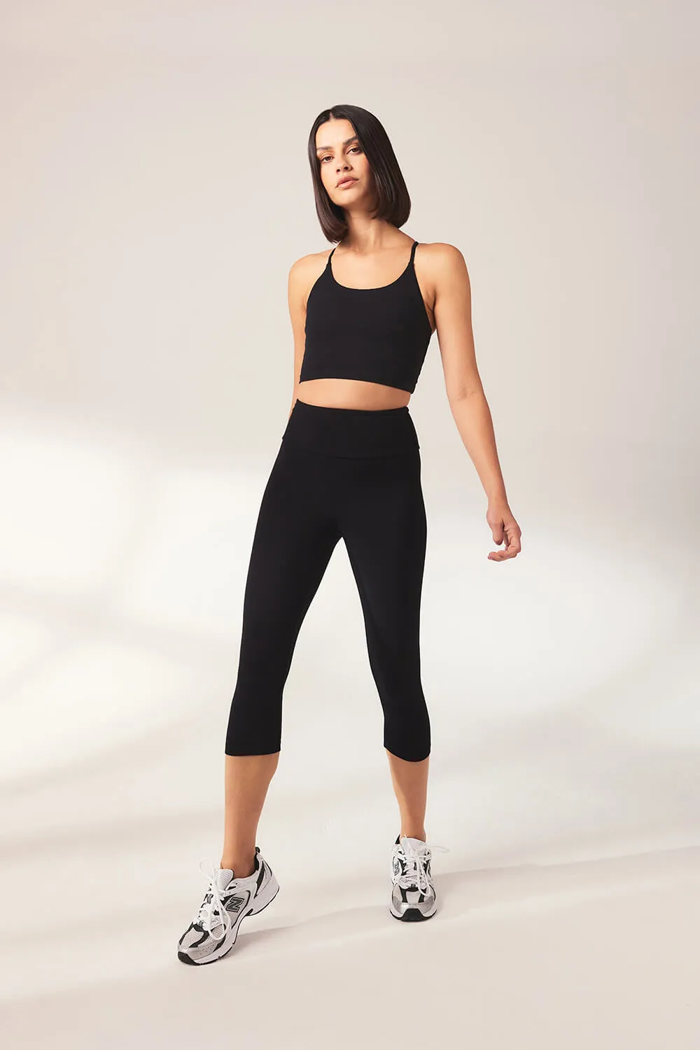 Cropped Lightweight Leggings - Black sold by LOVALL