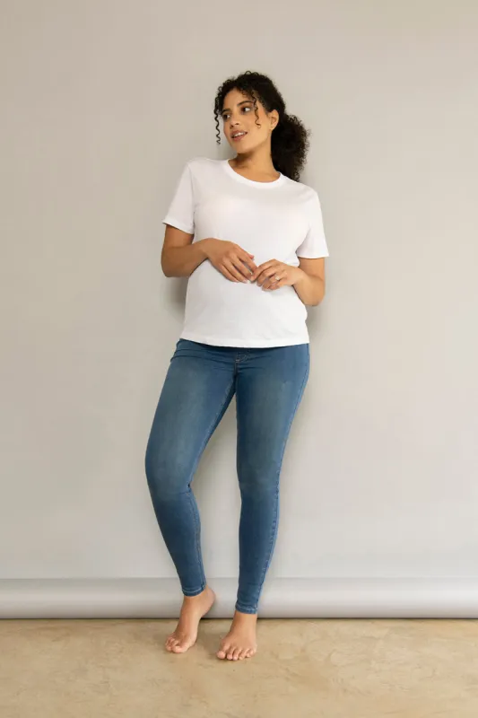Maternity Jeggings - Mid Blue sold by LOVALL