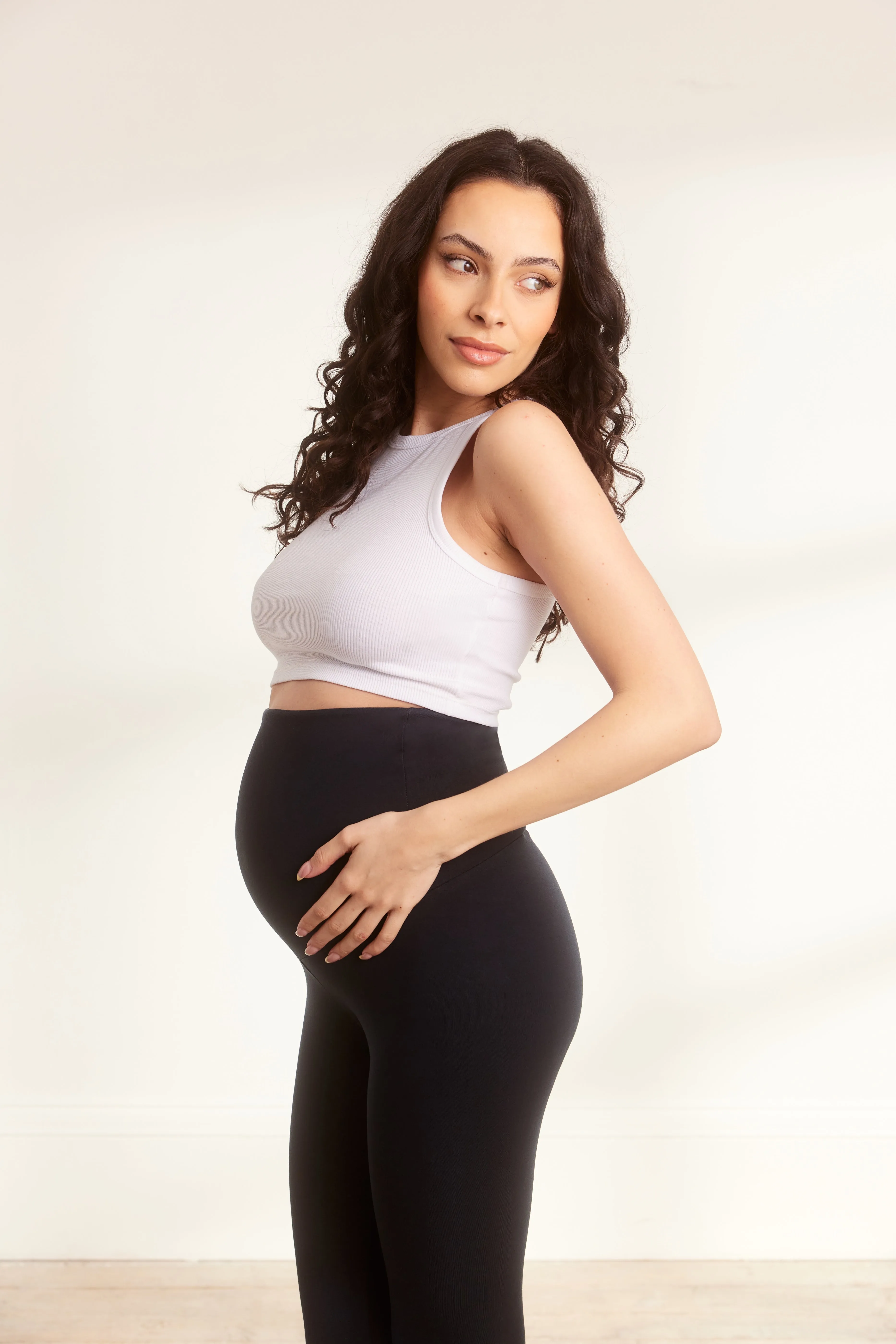 Maternity Lightweight Everyday Leggings - Vintage Navy sold by LOVALL product image thumbnail 5