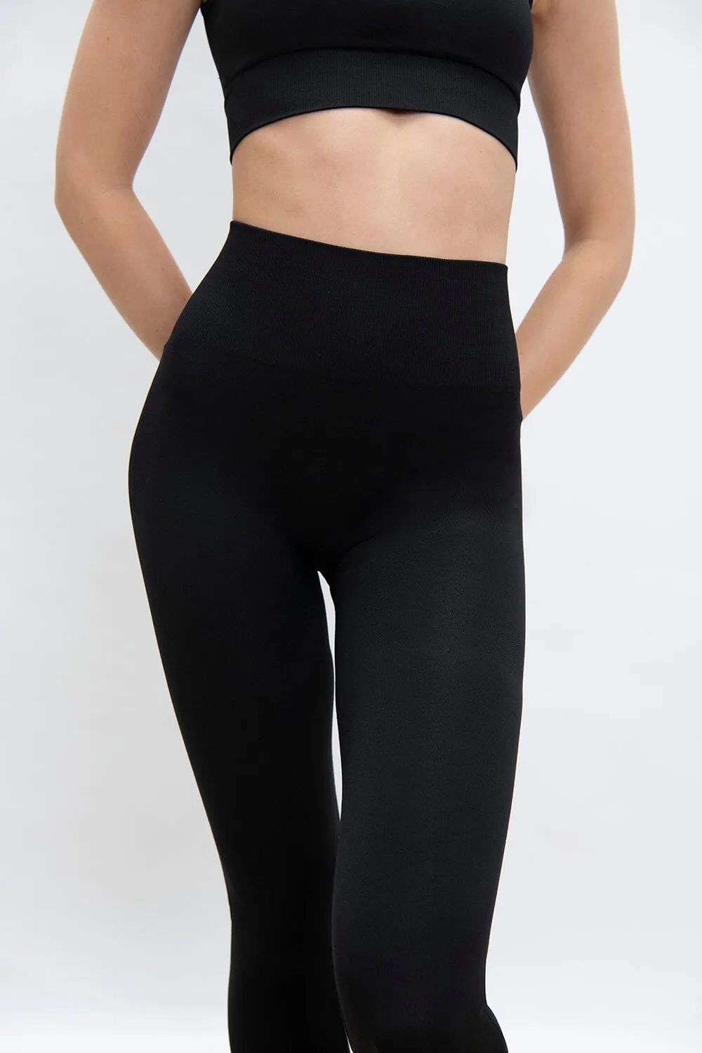 Ultimate High Waisted Seamless Leggings - Black sold by LOVALL product image thumbnail 5