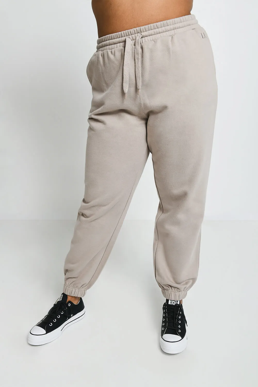 Curve Everyday Comfy Joggers - Oatmeal Beige sold by LOVALL product image thumbnail 4