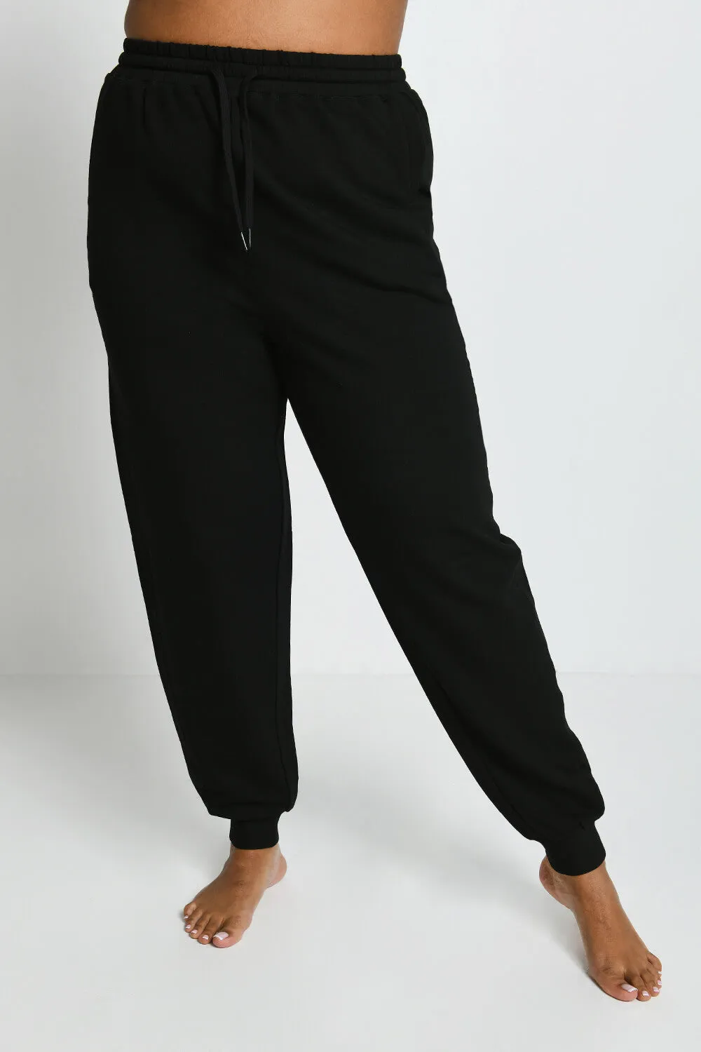 Curve Luxe Lounge Jogger - Black sold by LOVALL product image thumbnail 2