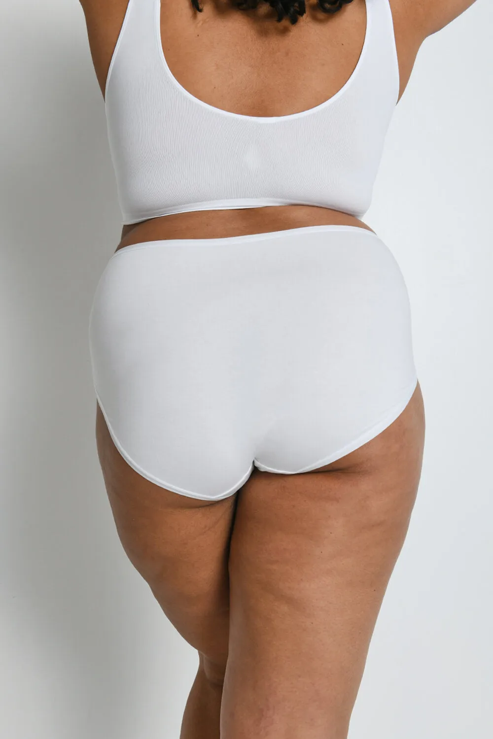Curve High Rise Cotton Full Briefs 3 Pack - White sold by LOVALL product image thumbnail 4