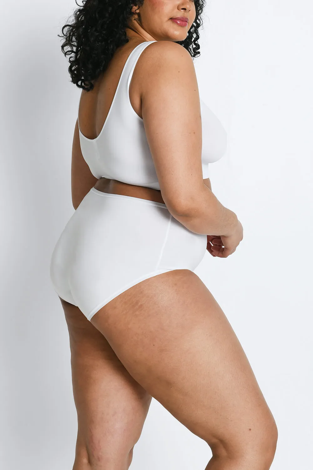 Curve High Rise Cotton Full Briefs 3 Pack - White sold by LOVALL product image thumbnail 5