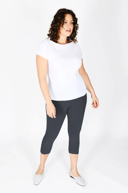 Curve Everyday Cropped Leggings - Odyssey Grey sold by LOVALL