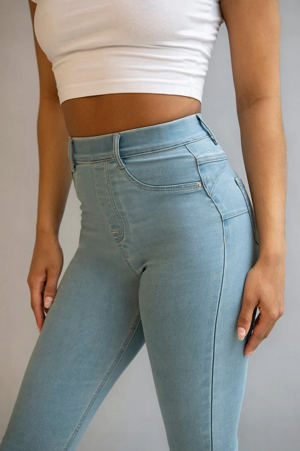 Curve Ultimate Jeggings - Light Blue sold by LOVALL product image thumbnail 3
