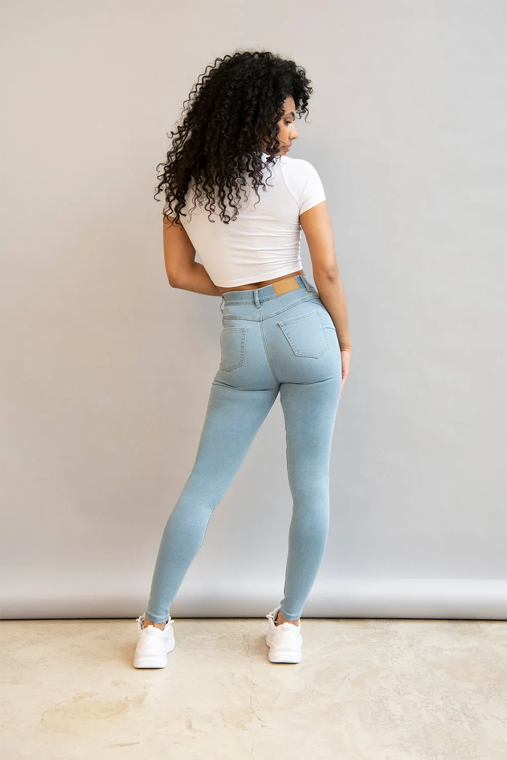 Curve Ultimate Jeggings - Light Blue sold by LOVALL product image thumbnail 4