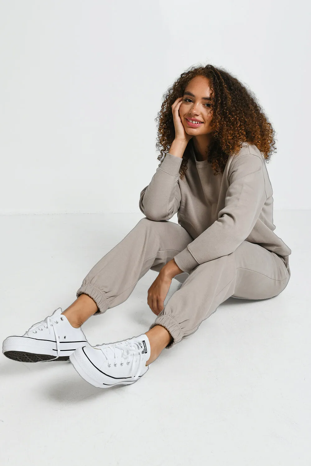 Everyday Comfy Sweatshirt - Oatmeal Beige sold by LOVALL product image thumbnail 5