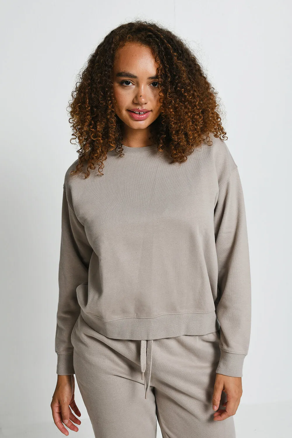 Everyday Comfy Sweatshirt - Oatmeal Beige sold by LOVALL