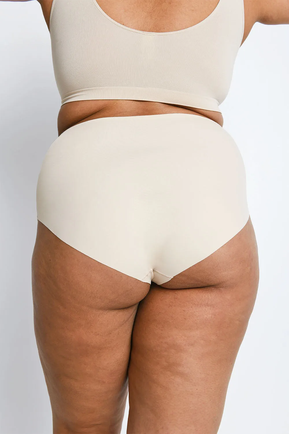 Curve High Rise Seamless Full Briefs 3 Pack - Beige sold by LOVALL product image thumbnail 4