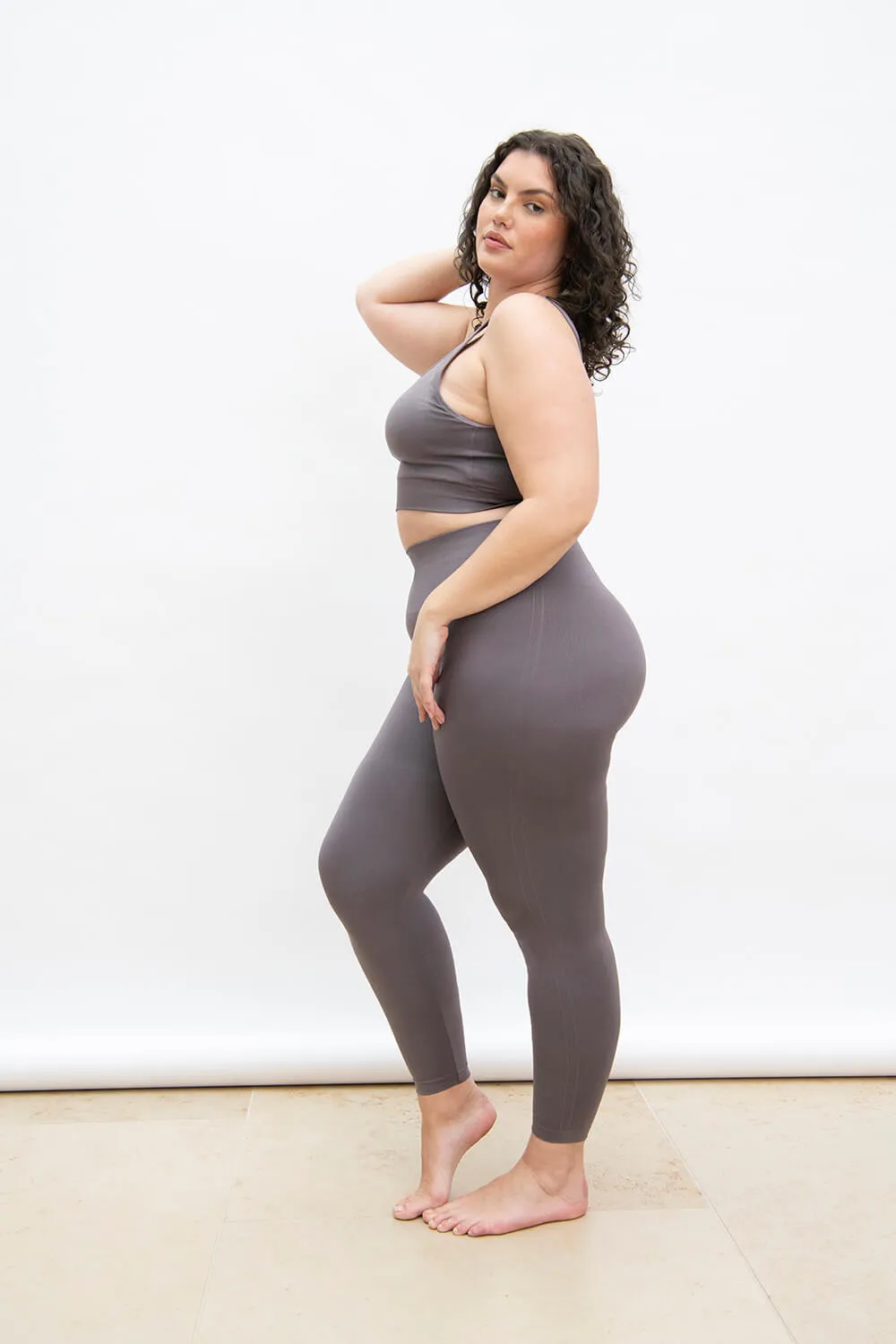 Curve Ultimate High Waisted Seamless Leggings - Deep Mauve sold by LOVALL product image thumbnail 2