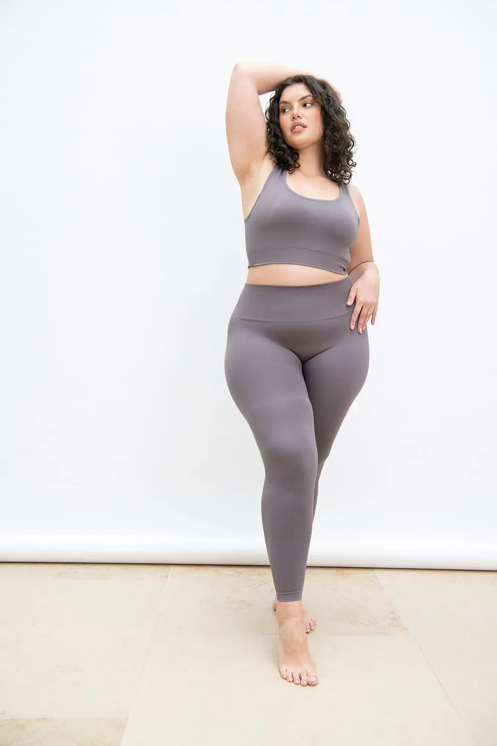 Curve Ultimate High Waisted Seamless Leggings - Deep Mauve sold by LOVALL