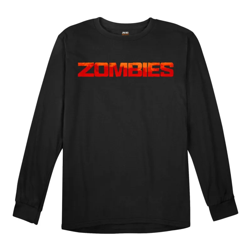 Call of Duty: Black Ops 6 Zombies Red Logo Black Long Sleeve T-Shirt sold by Call of Duty