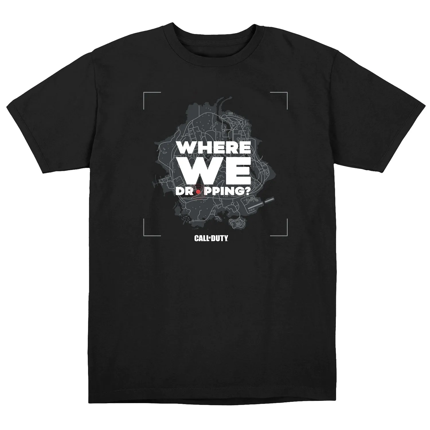 Call of Duty Where We Dropping Black T-Shirt sold by Call of Duty