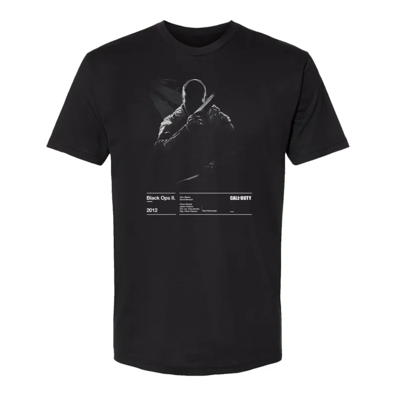 Call of Duty: Black Ops II (2012) Black T-Shirt sold by Call of Duty