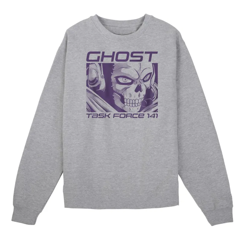 Call of Duty Anime Ghost Ash Heather Sweatshirt sold by Call of Duty